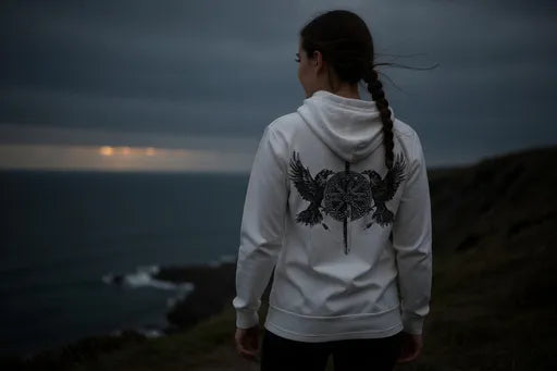 Wings of Wisdom Ladies Fit Hoodie