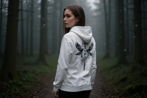 Raven Sword Ladies Fit Hoodie