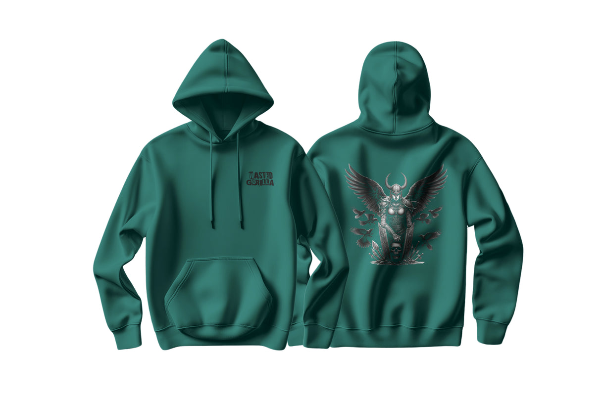 Eternal Wings of War Ladies Fit Hoodie