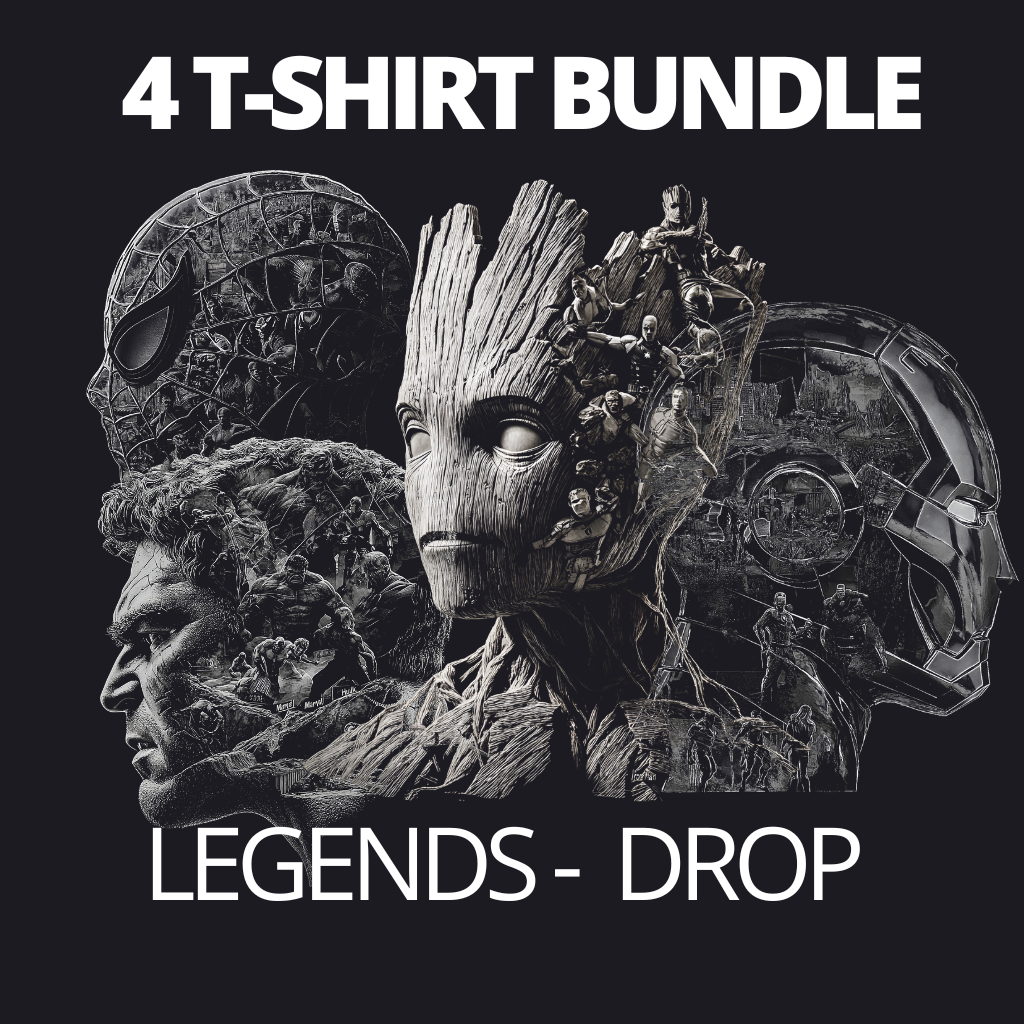 Legends of the Multiverse – 4 T-Shirt Bundle