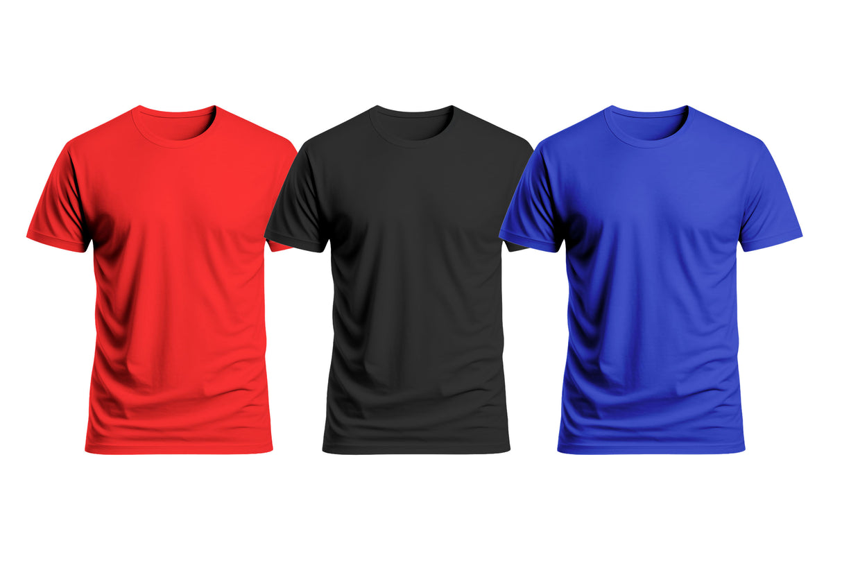 Lucky Dip Unbranded Active Bundle – 3 Assorted Tees Picked at Random | Mystery T-Shirt Pack